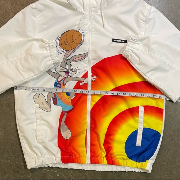 Vintage Members Only x Looney Tunes Space Jam Hooded Jacket - Picture 10 of 14